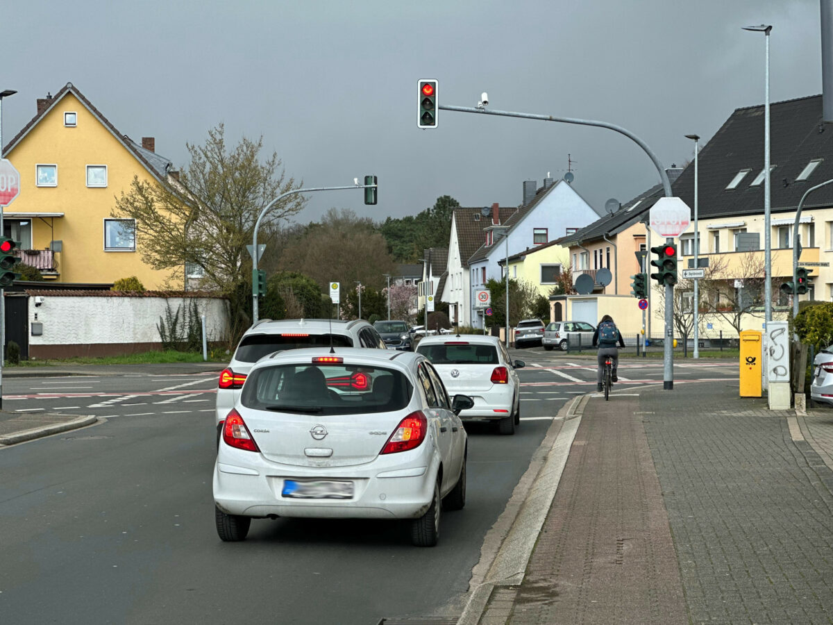 Grüner Pfeil für den Radverkehr