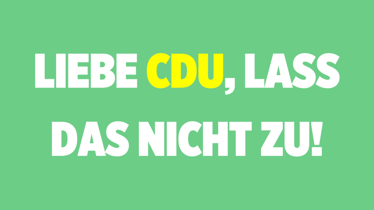 Offener Brief an die CDU Rhein-Berg